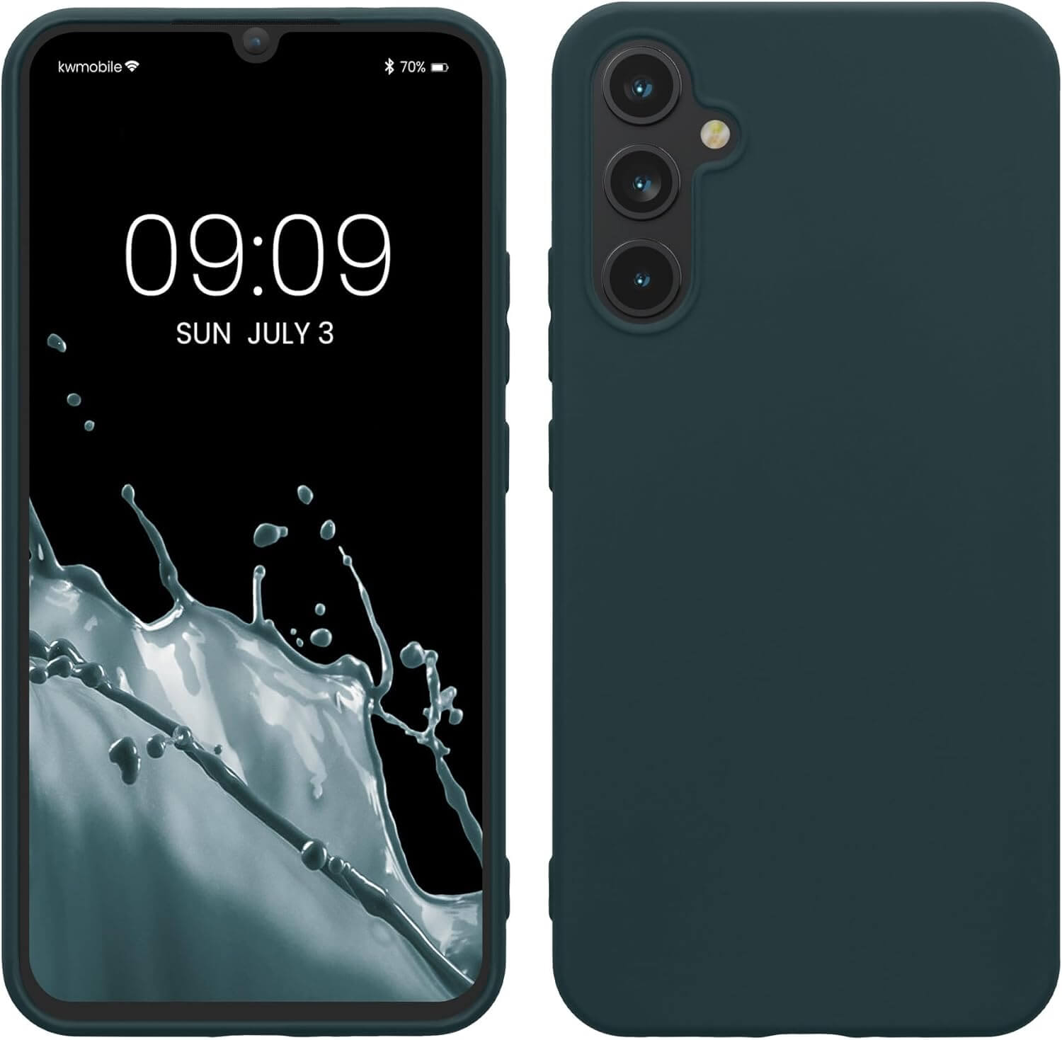 KW Samsung Galaxy A34 5G Θήκη Σιλικόνης TPU - Dark Slate - 60809.202