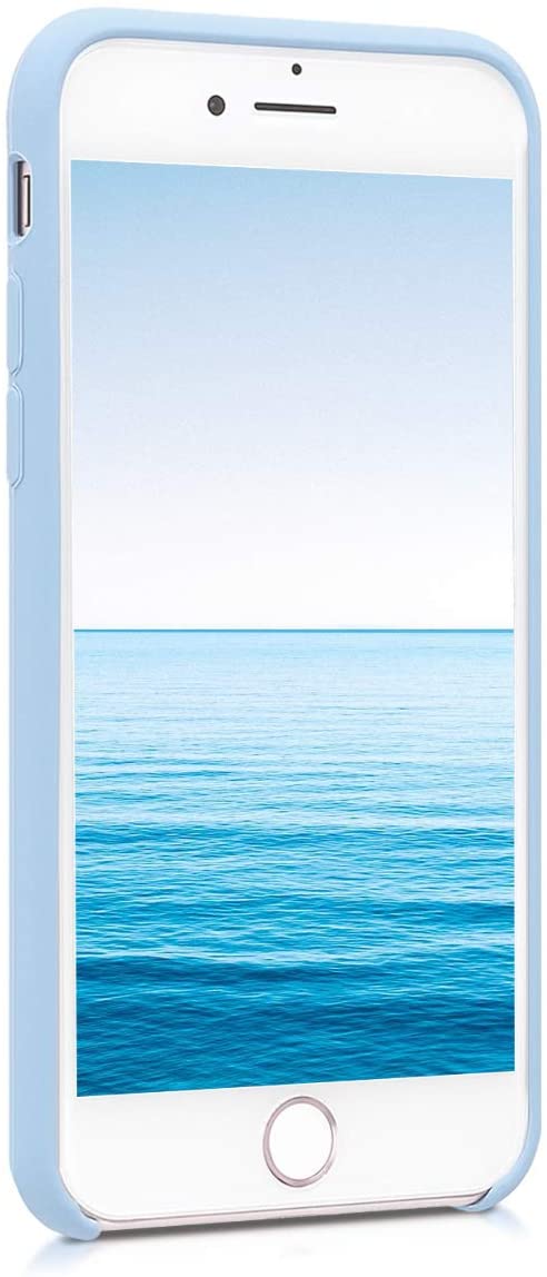 KW iPhone SE 2022 / SE 2020 / 7 / 8 Θήκη Σιλικόνης Rubber TPU - Pastel Blue - 40225.177