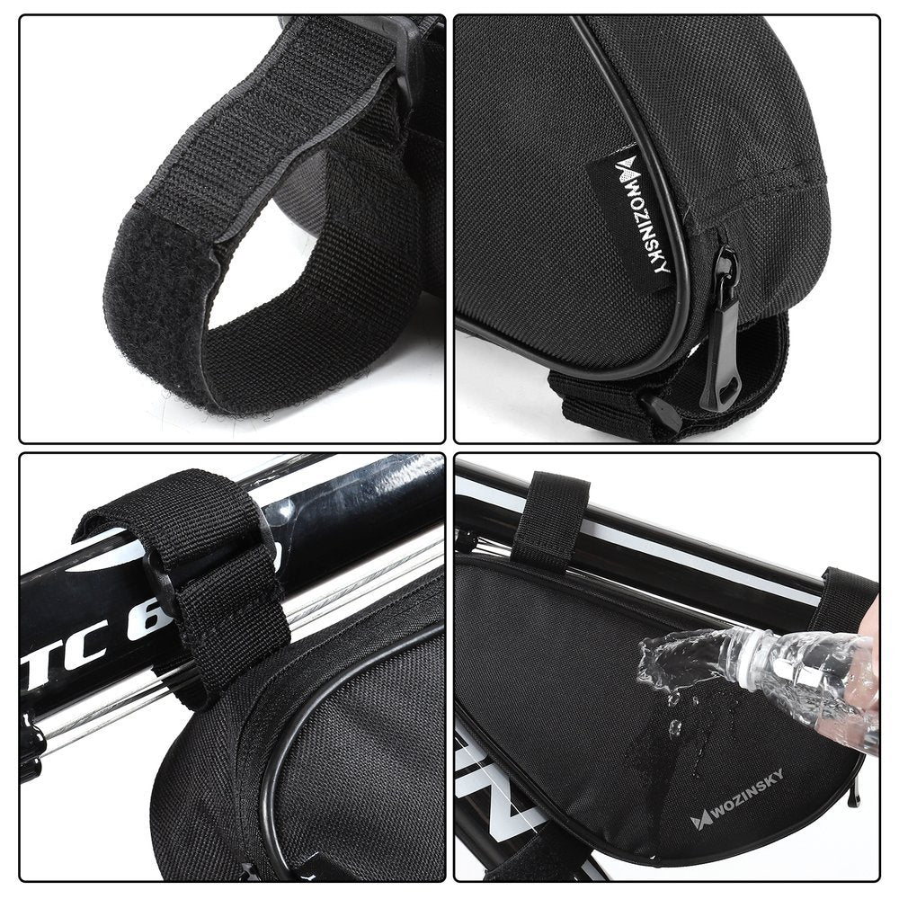 Wozinsky Bike Frame Storage Bag - Universal Τσάντα Αποθήκευσης για Ποδήλατο 1,5L - Black - WBB11BK