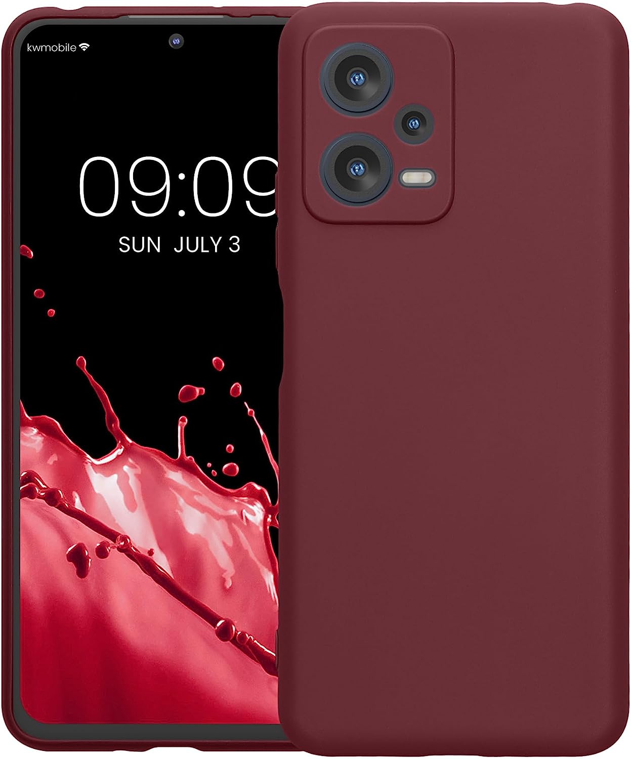 KW Xiaomi Redmi Note 12 5G / Poco X5 5G Θήκη Σιλικόνης TPU - Bordeaux Purple - 60887.187