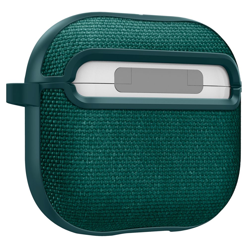 Spigen AirPods 4 Θήκη Urban Fit από Σιλικόνη και Ύφασμα - Midnight Green