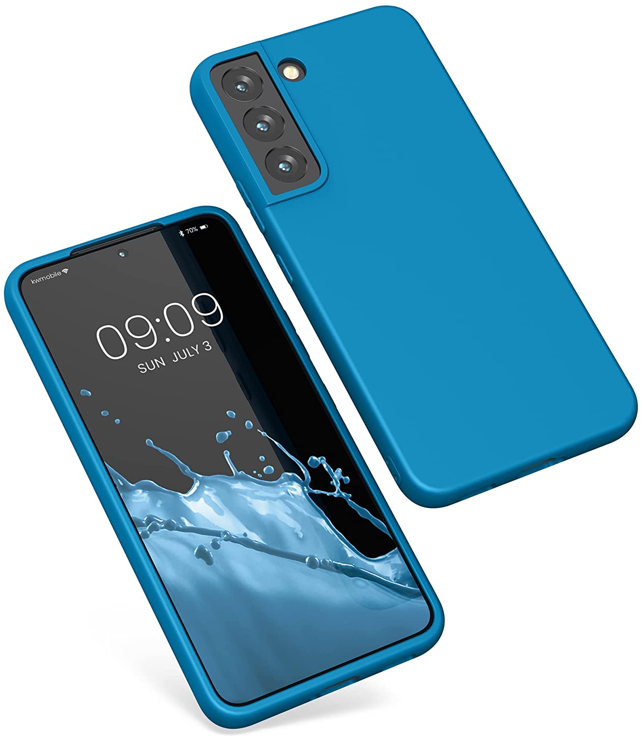 KW Samsung Galaxy S22 Θήκη Σιλικόνης TPU - Caribbean Blue - 56758.224