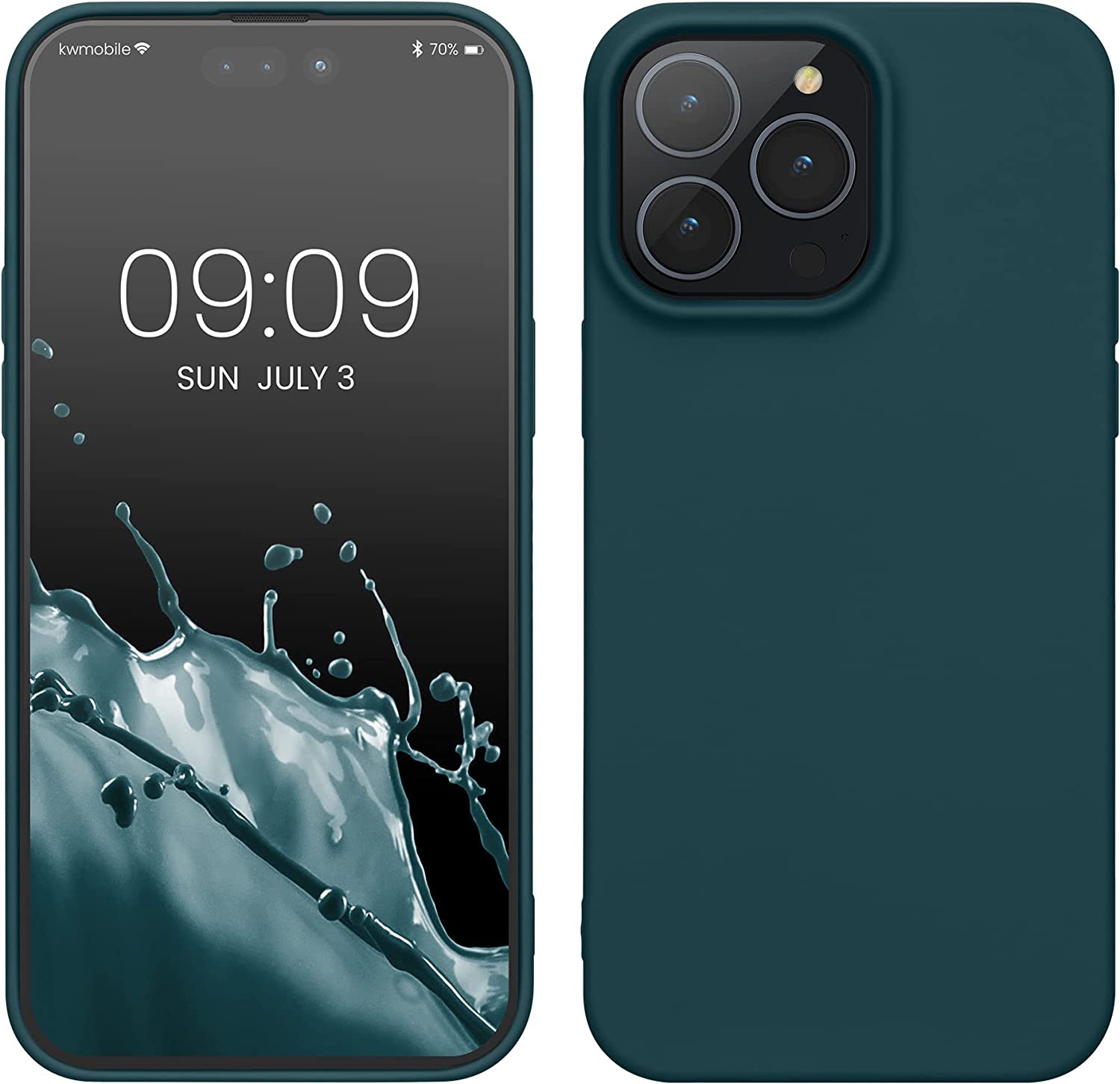 KW iPhone 14 Pro Max Λεπτή Θήκη Σιλικόνης TPU - Teal Matte - 59078.57
