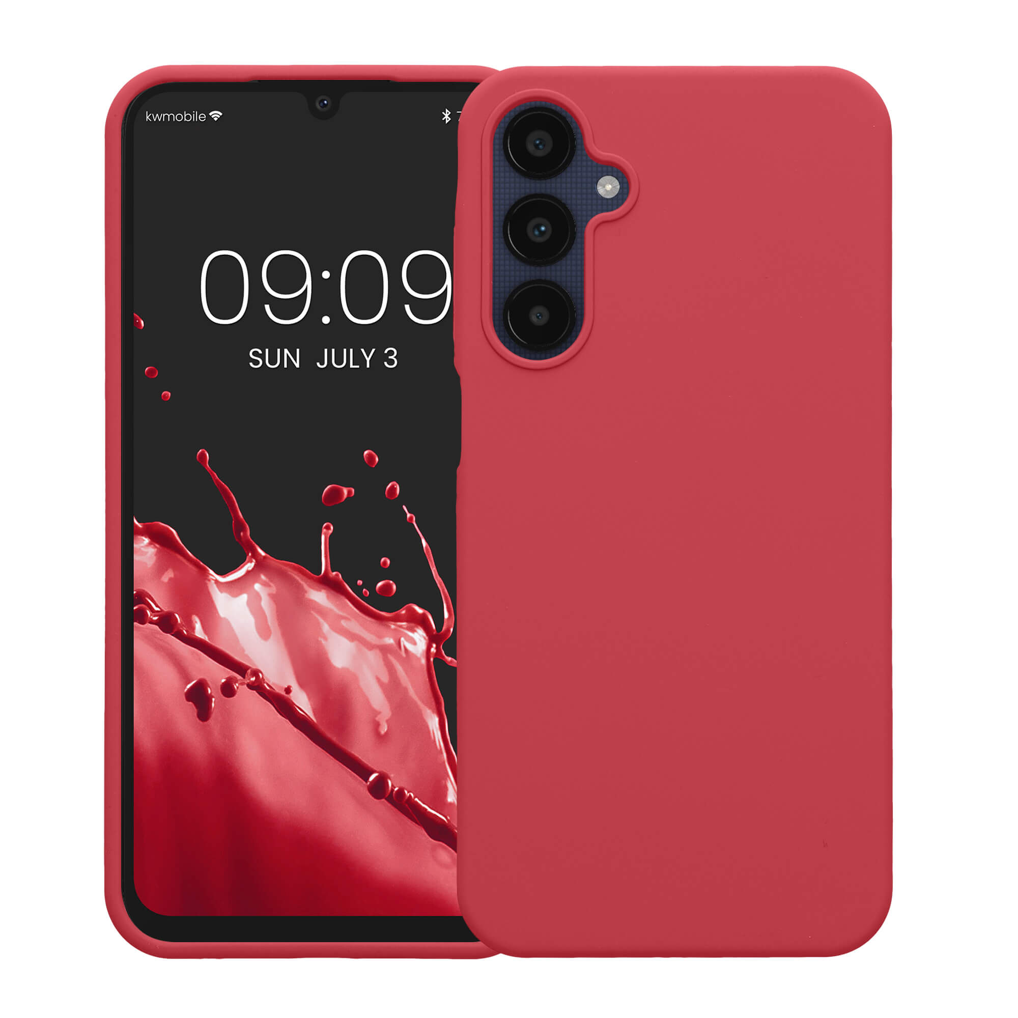 KW Samsung Galaxy A25 5G Θήκη Σιλικόνης Rubberized TPU - Dark Rose