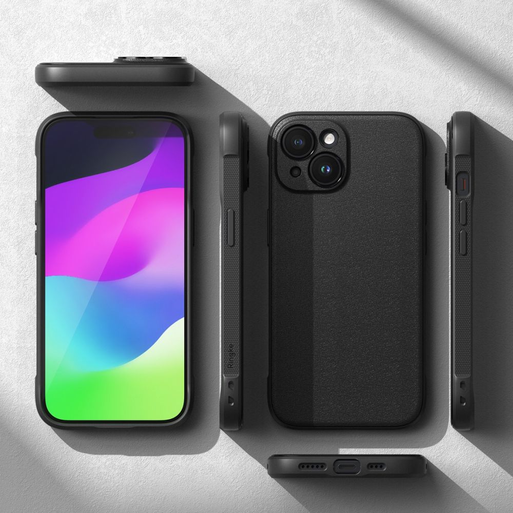 Ringke iPhone 15 Onyx Durable TPU Case Θήκη Σιλικόνης - Black