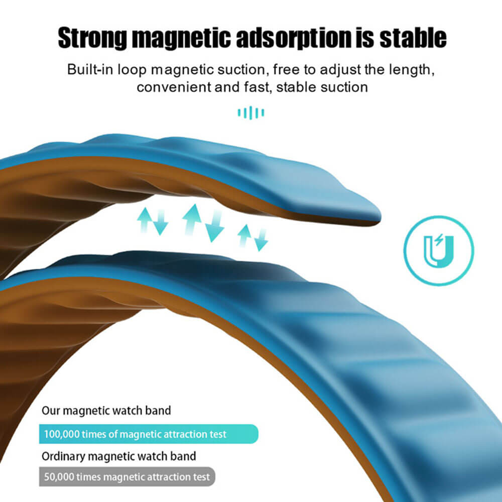 Techsuit Λουράκι Apple Watch 4/5/6/7/8/9/10/11 - SE (1/2/3) - ULTRA (1/2/3) - 44/45/46/49mm Watchband W035 Σιλικόνης - Turquoise