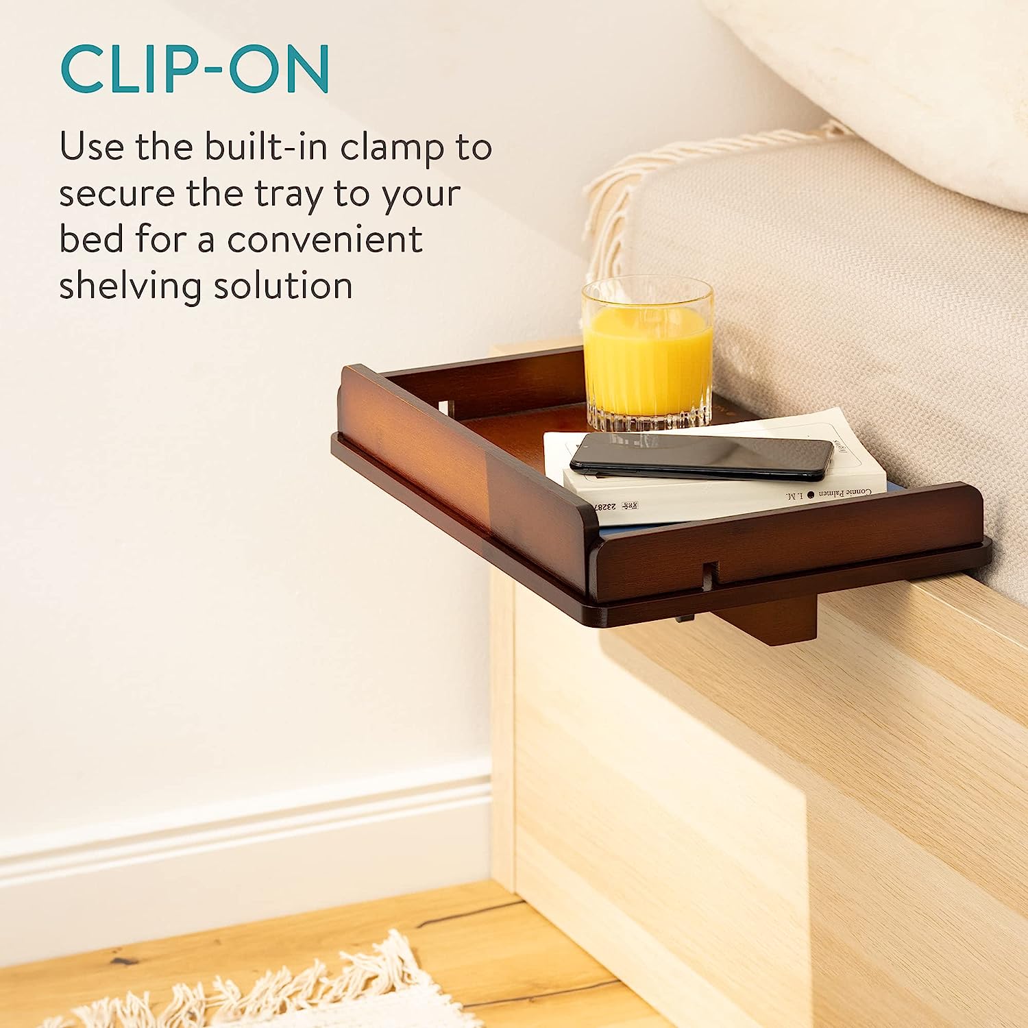 Navaris Κρεμαστό Κομοδίνο από Μπαμπού - 38 x 26 x 11 cm - Dark Brown - 52639.01.05