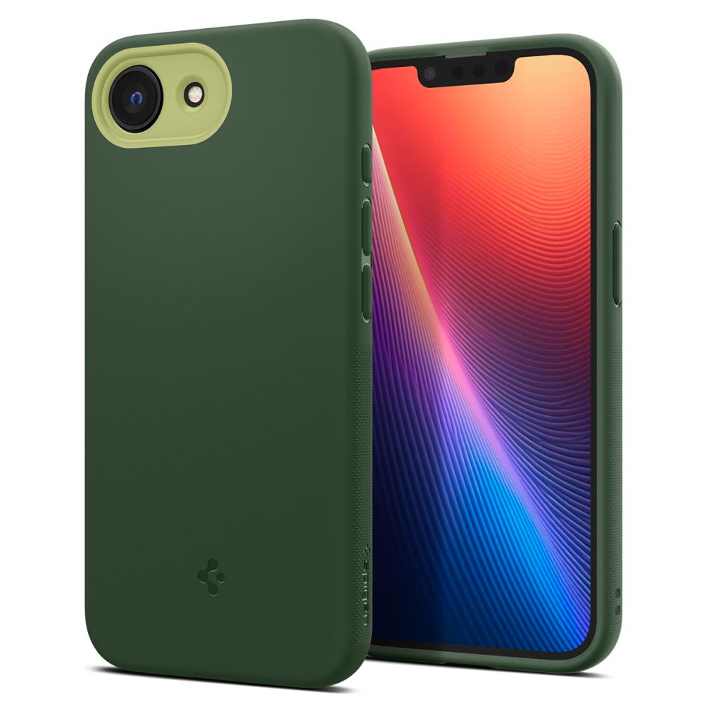 Spigen iPhone 16e - Nano Pop Mag Θήκη Σιλικόνης με MagSafe - Avo Green