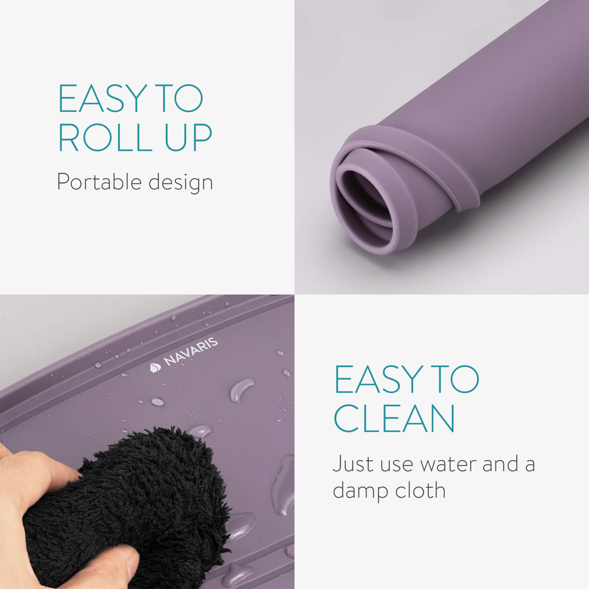 Navaris Χαλάκι Σιλικόνης για Μπολ Σκύλου - Purple - 54822.38