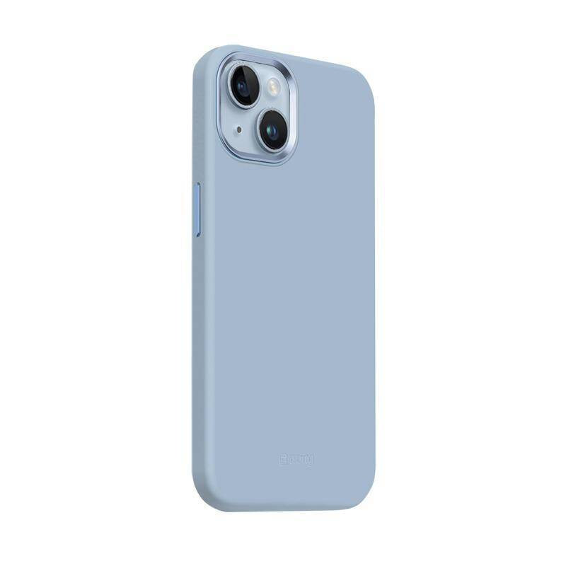 Crong iPhone 15 Plus Color Cover Lux Magnetic - Θήκη Σιλικόνης με MagSafe - Sky Blue
