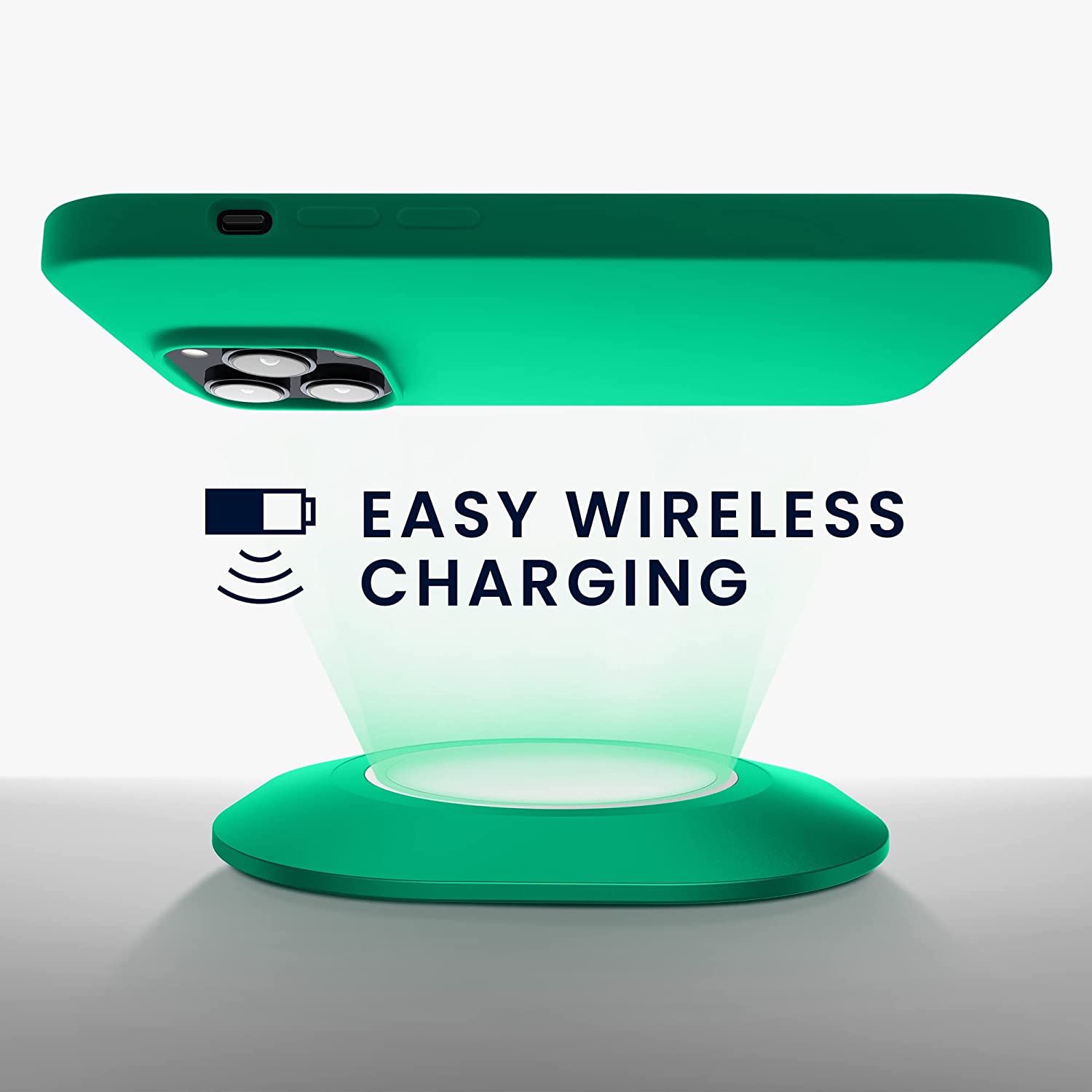 KW iPhone 14 Pro Θήκη Σιλικόνης TPU - Emerald Green - 59073.142