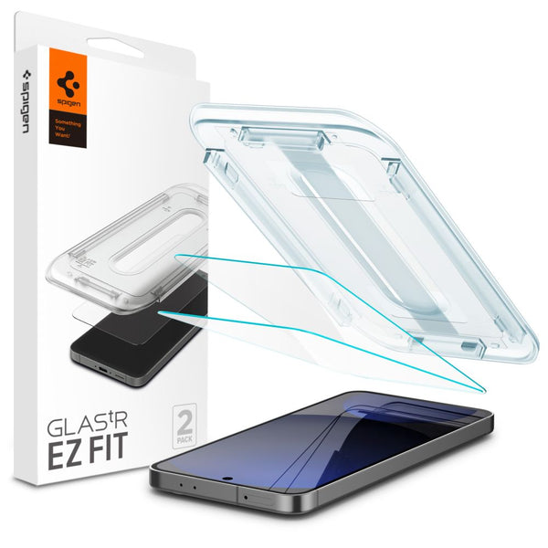 Spigen Samsung Galaxy S24 FE Glas.TR EZ Fit 0.2mm 2.5D 9H Tempered Glass Αντιχαρακτικό Γυαλί Οθόνης - 2 Τεμάχια - Clear - AGL08729