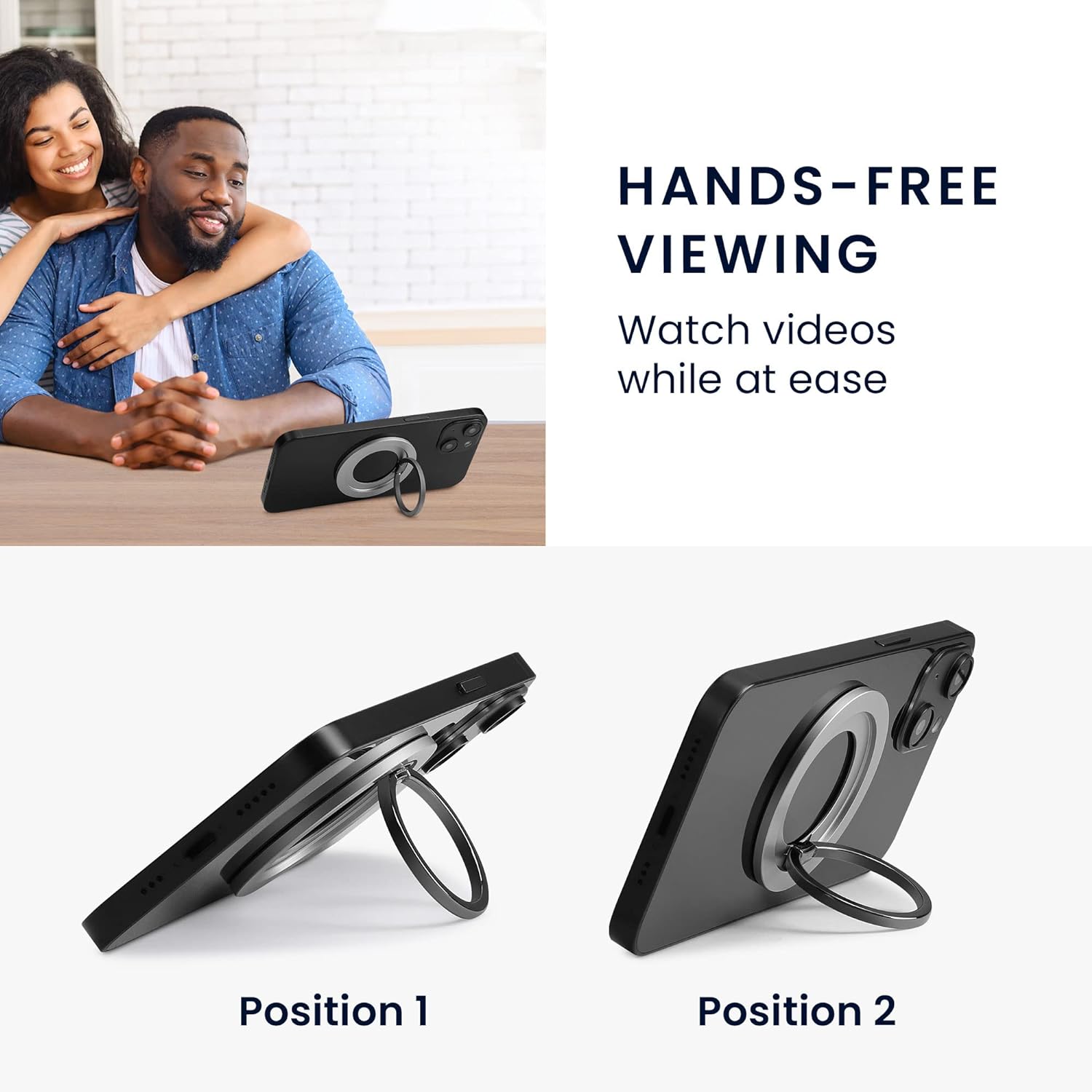 KW Μαγνητικό Δαχτυλίδι Συγκράτησης / Βάση Στήριξης Κινητού Συμβατό με MagSafe - Light Blue - 61319.23