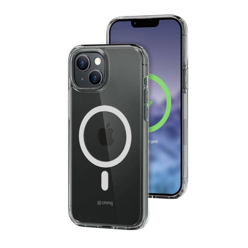 Crong iPhone 15 Clear Mag Cover - Σκληρή Θήκη με Πλαίσιο Σιλικόνης και MagSafe - Clear