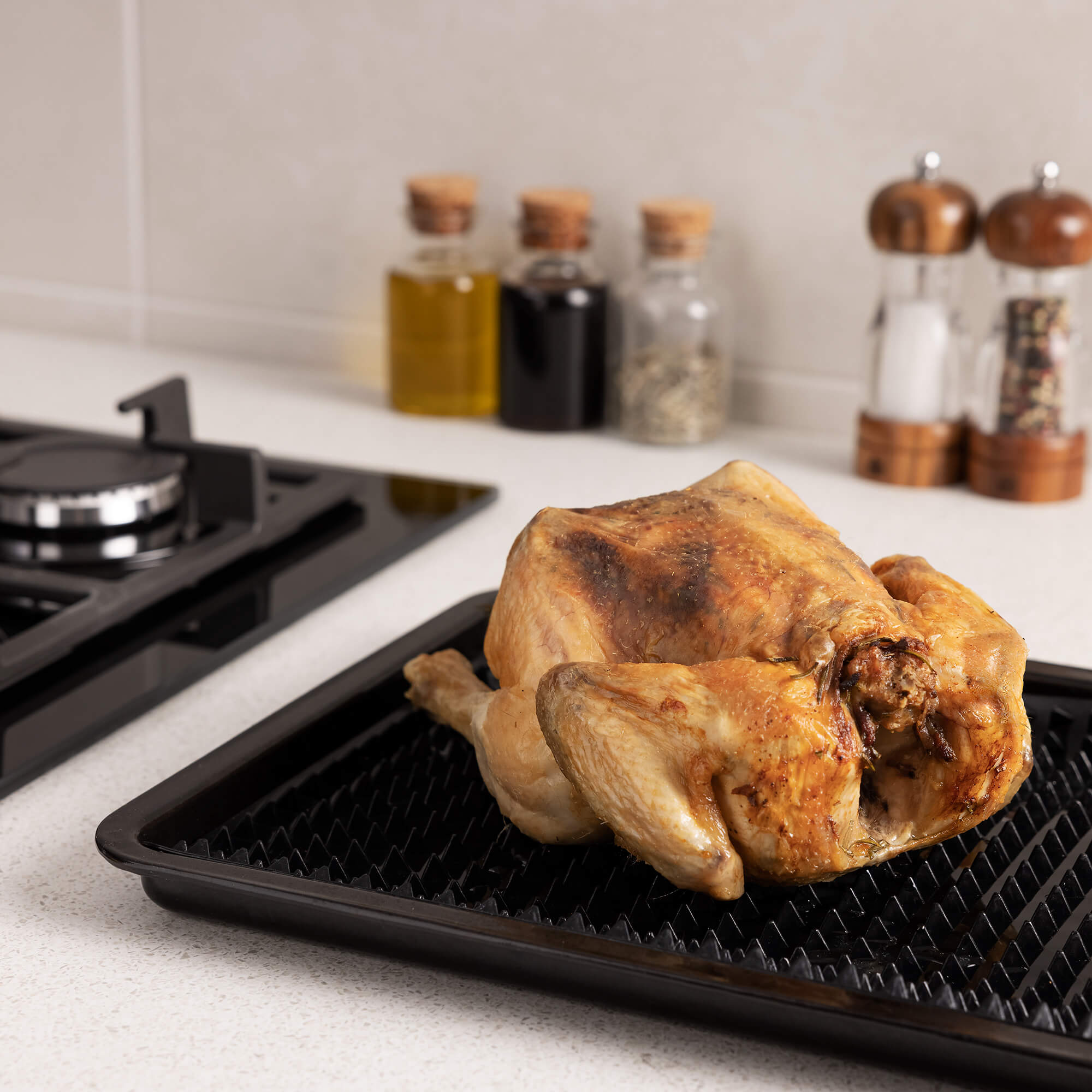 Navaris Χαλί Ψησίματος από Σιλικόνη - Black - 55383.01