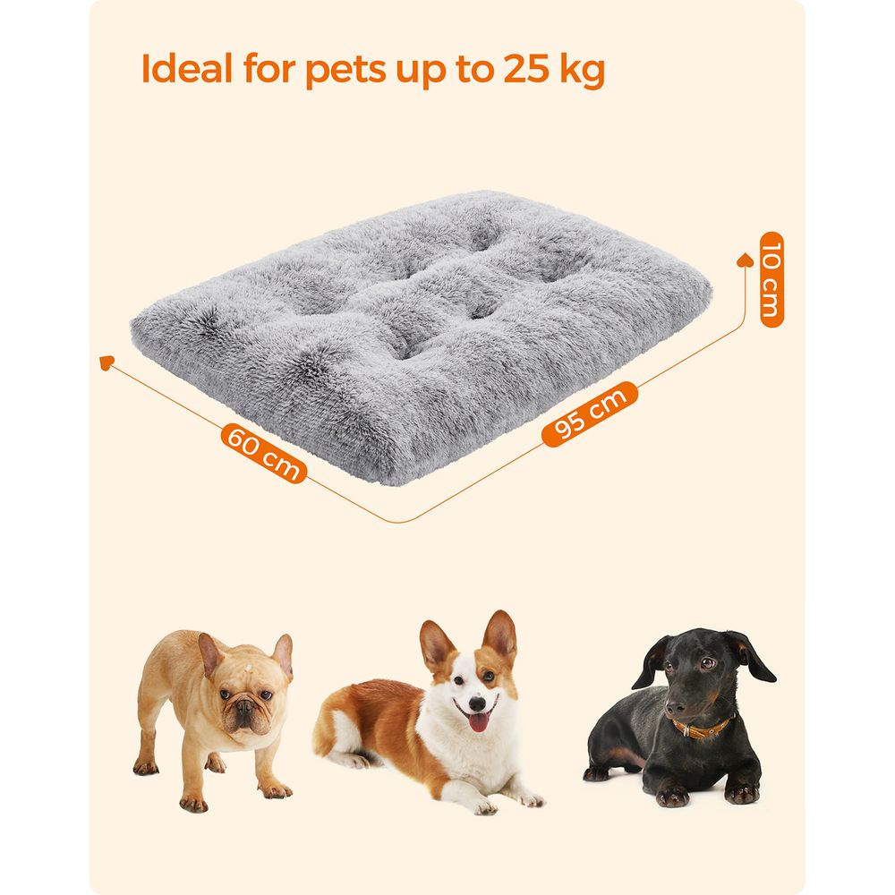 Feandrea Μαξιλάρι / Κρεβάτι Σκύλου - 95 x 60 cm - Light Grey - PGW202G01