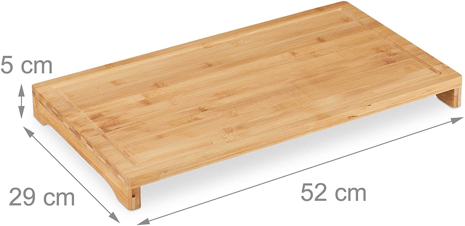 Relaxdays Σετ με 2 Σανίδες Κοπής από Μπαμπού - Natural - 4052025314583