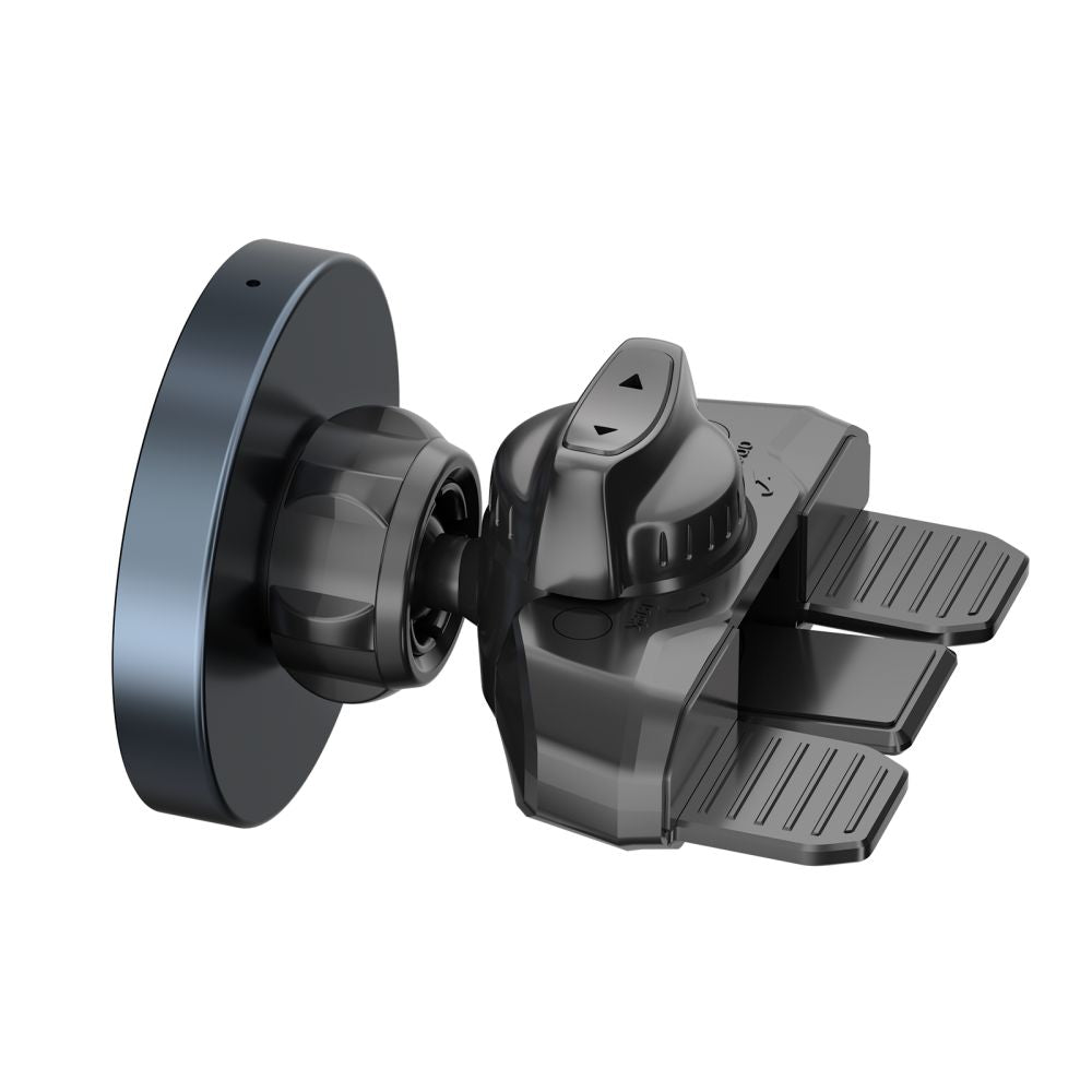Tech-Protect MM15W-V5 Μαγνητική Βάση για τον Αεραγωγό / CD player του Αυτοκινήτου με Ασύρματη Φόρτιση MagSafe 15W - Black