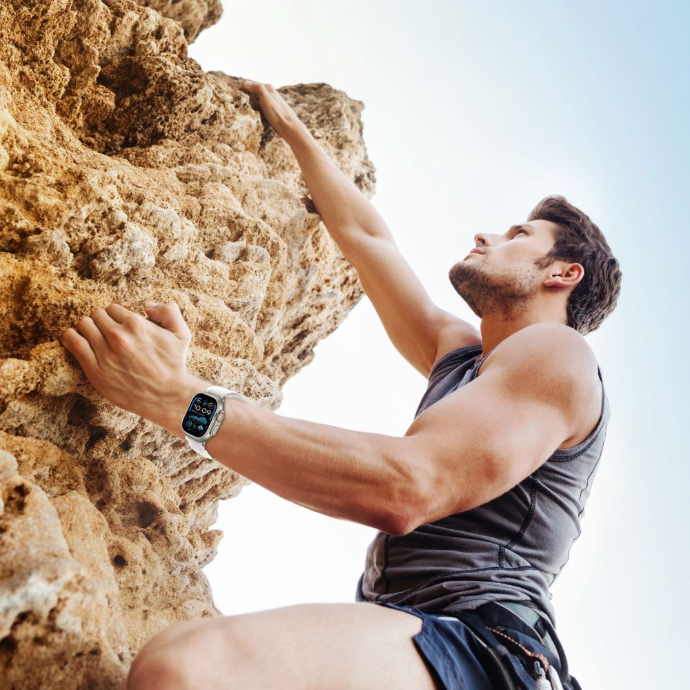 Tech-Protect Λουράκι Apple Watch 8/9/10/11 - SE (1/2/3) - Ultra (1/2/3) – 44/45/46/49mm Nylon Stripe - Crayon Grey