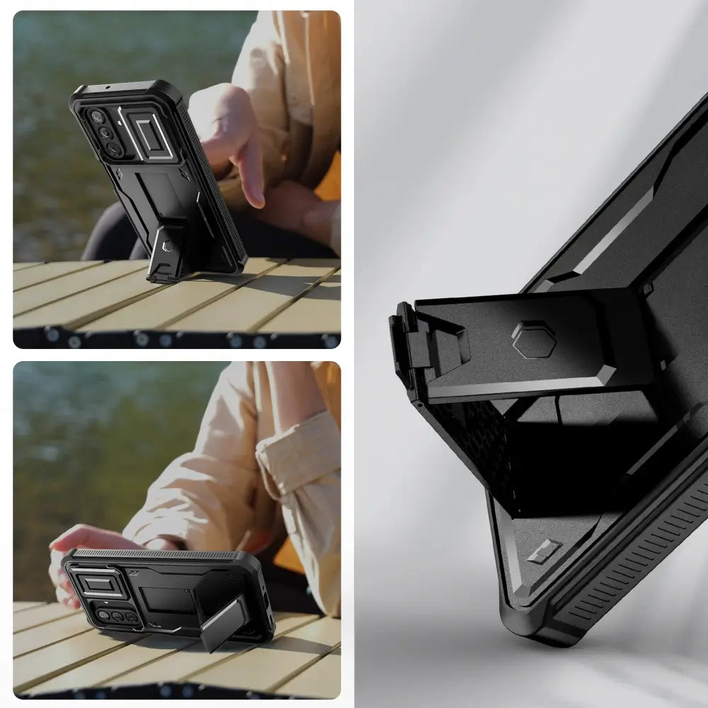 Tech-Protect Samsung Galaxy A26 5G Kevlar Cam+ Θήκη 360 Full Body με Προστασία για την Οθόνη και την Κάμερα και Stand - Black