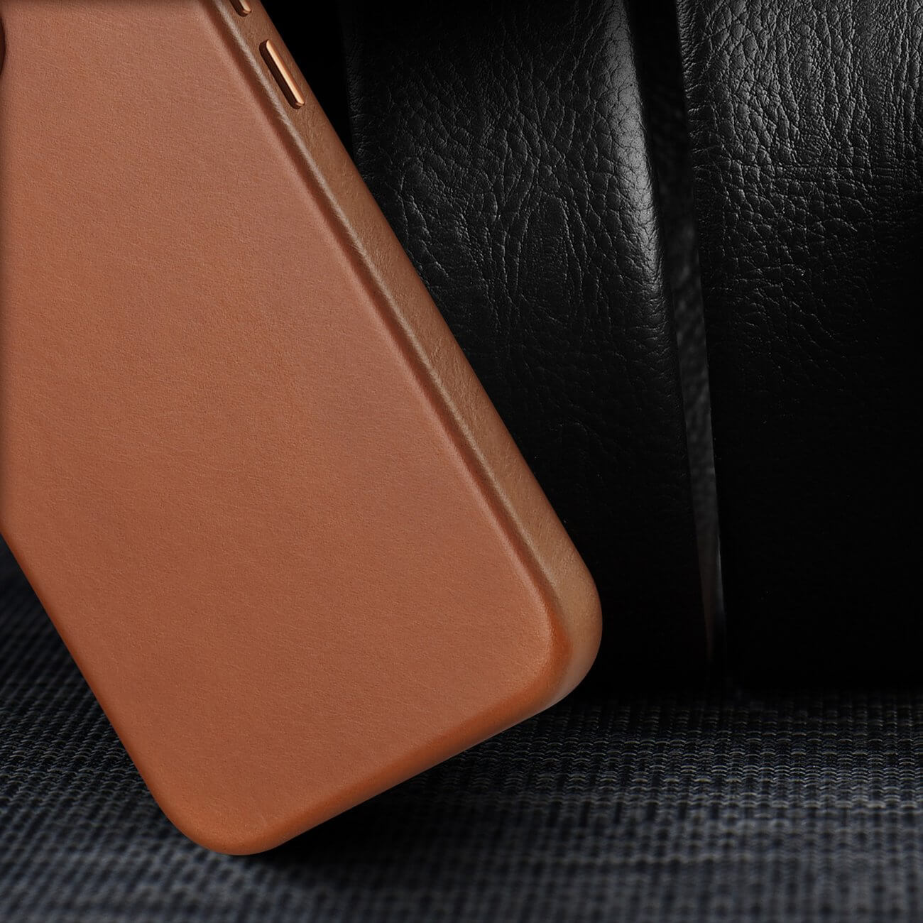 Dux Ducis iPhone 14 Pro Max Naples Leather Case Θήκη με Επένδυση Γνήσιου Δέρματος και MagSafe - Brown