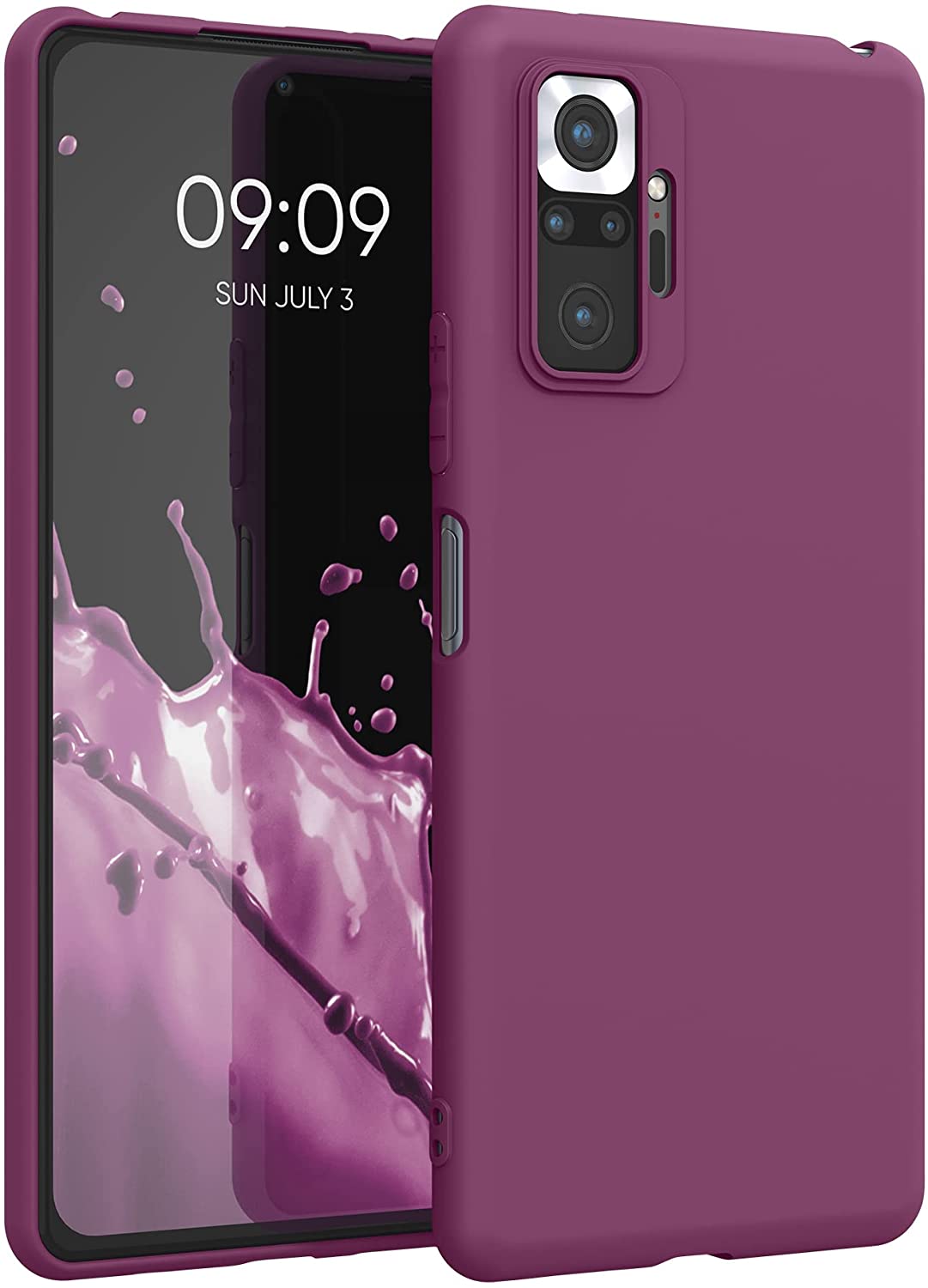 KW Xiaomi Redmi Note 10 Pro Θήκη Σιλικόνης TPU - Magenta Purple - 54551.197