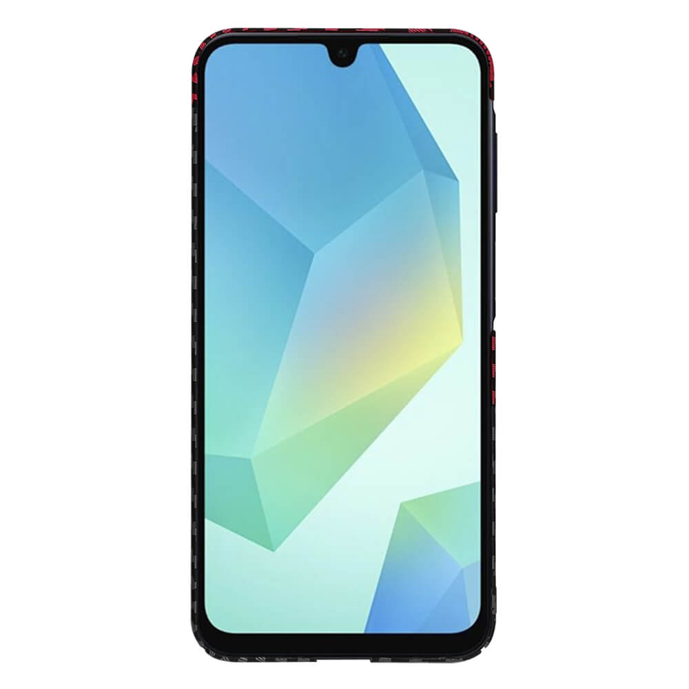Techsuit Samsung Galaxy A16 4G / A16 5G Σκληρή Θήκη Carbonite FiberShell - Red Vortex