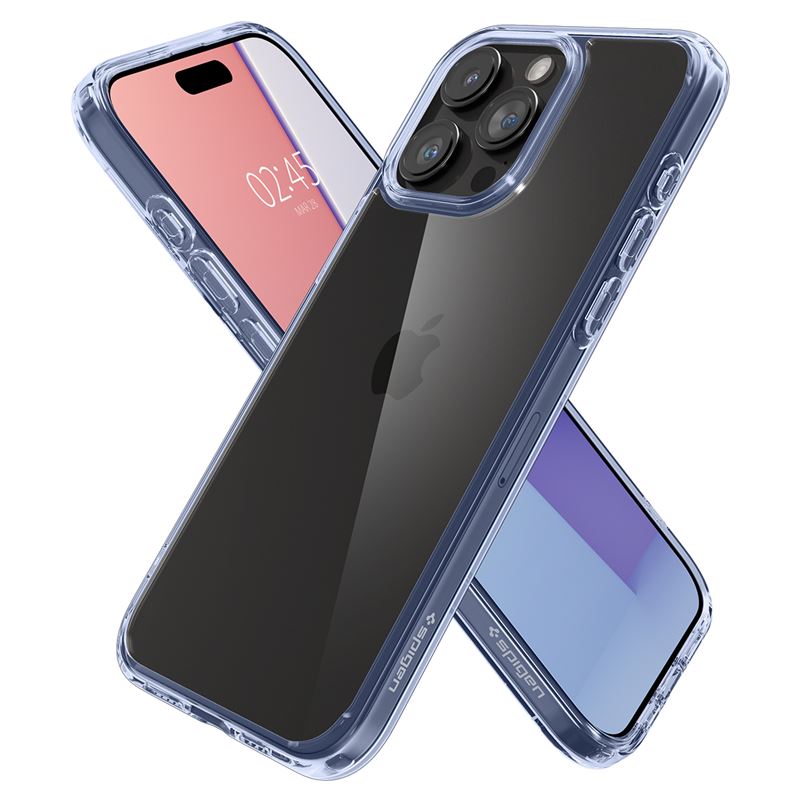Spigen iPhone 15 Pro Max Ultra Hybrid Σκληρή Θήκη με Πλαίσιο Σιλικόνης - Sky Crystal