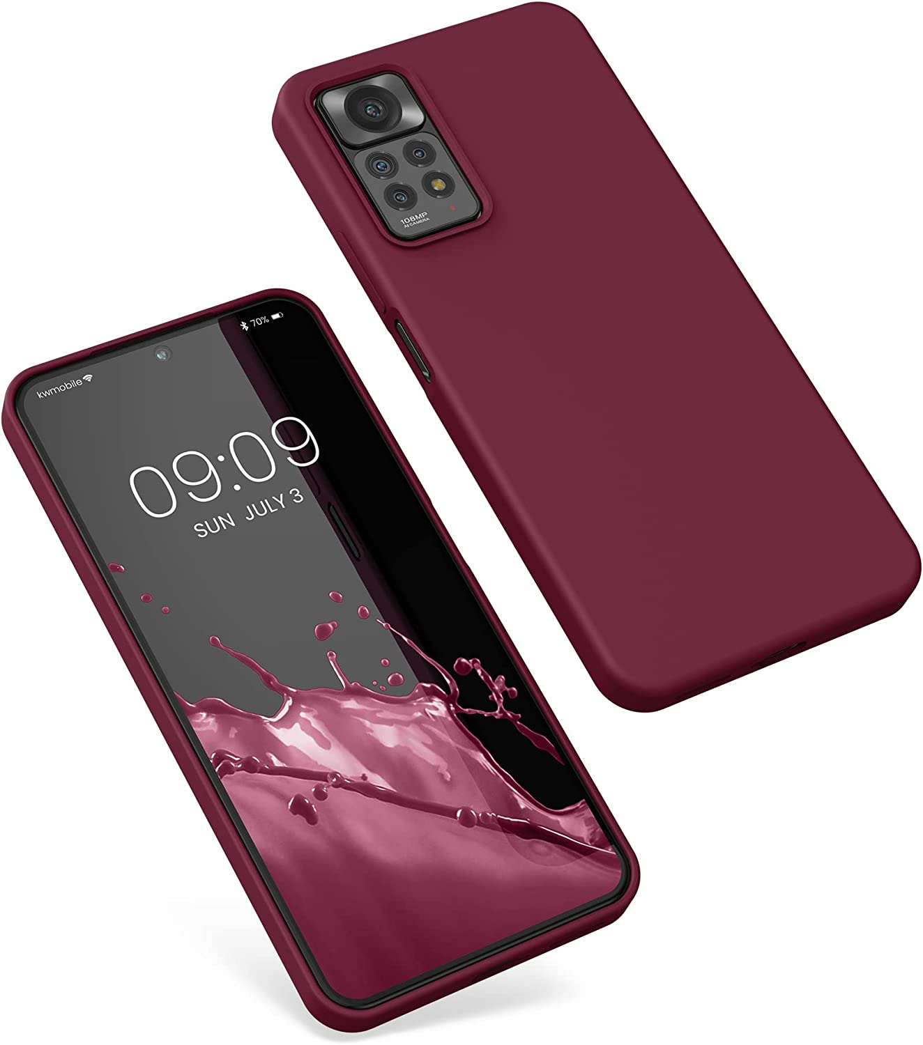 KW Xiaomi Redmi Note 11 Pro / Note 11 Pro 5G Θήκη Σιλικόνης Rubberized TPU - Tawny Red - 57373.190