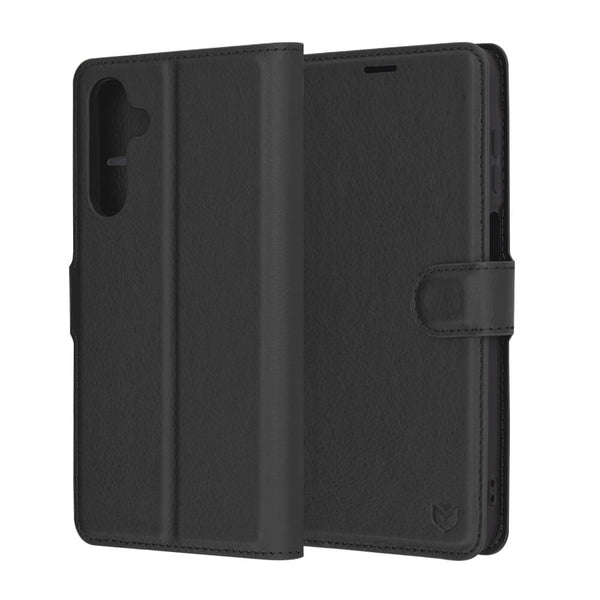 Techsuit Samsung Galaxy A16 4G / A16 5G - Leather Folio - Θήκη Πορτοφόλι από Δερματίνη με Stand - Black - likebrands.gr