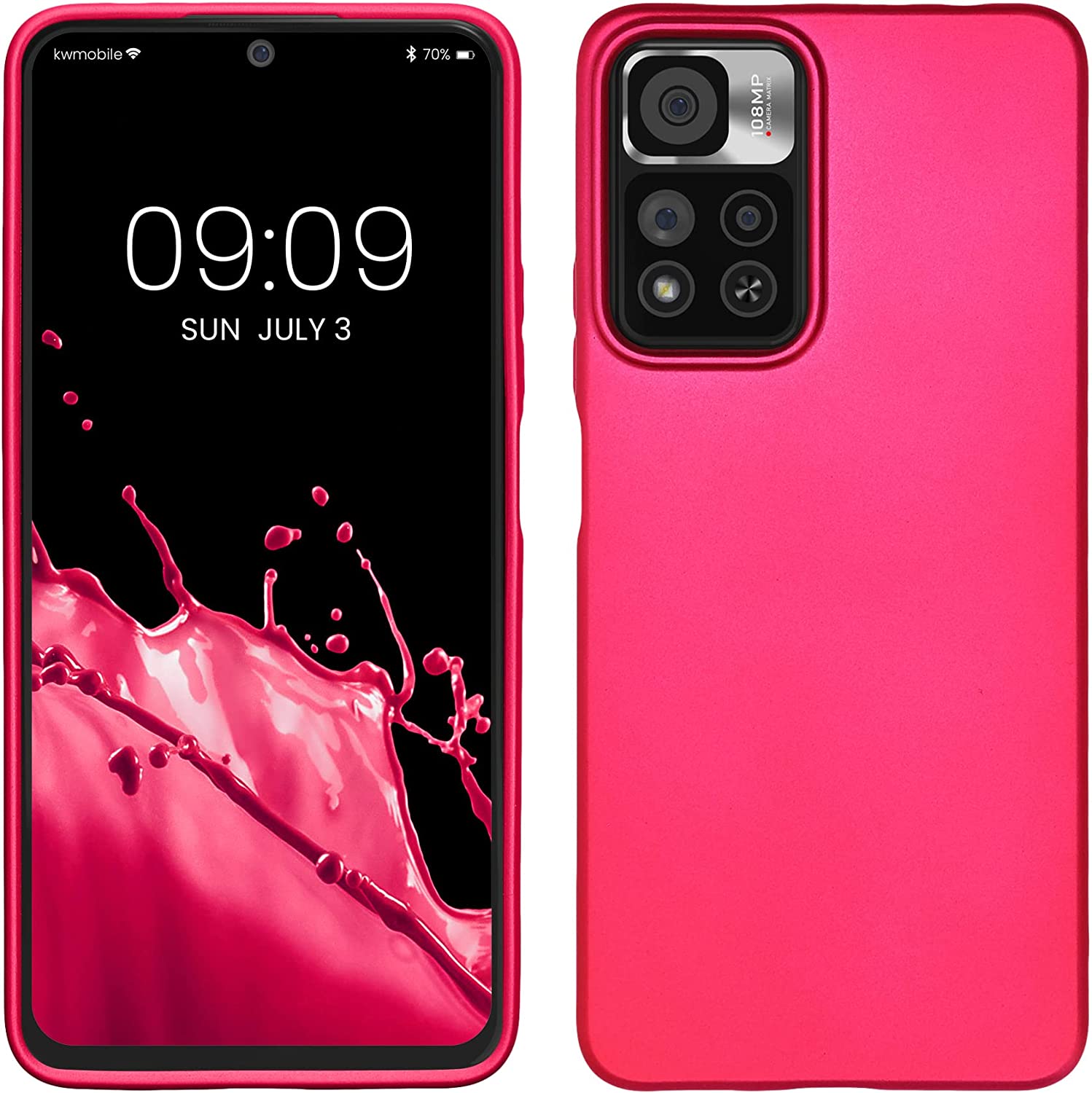 KW Xiaomi Redmi Note 11 Pro+ 5G Θήκη Σιλικόνης TPU - Metallic Pink - 59142.65