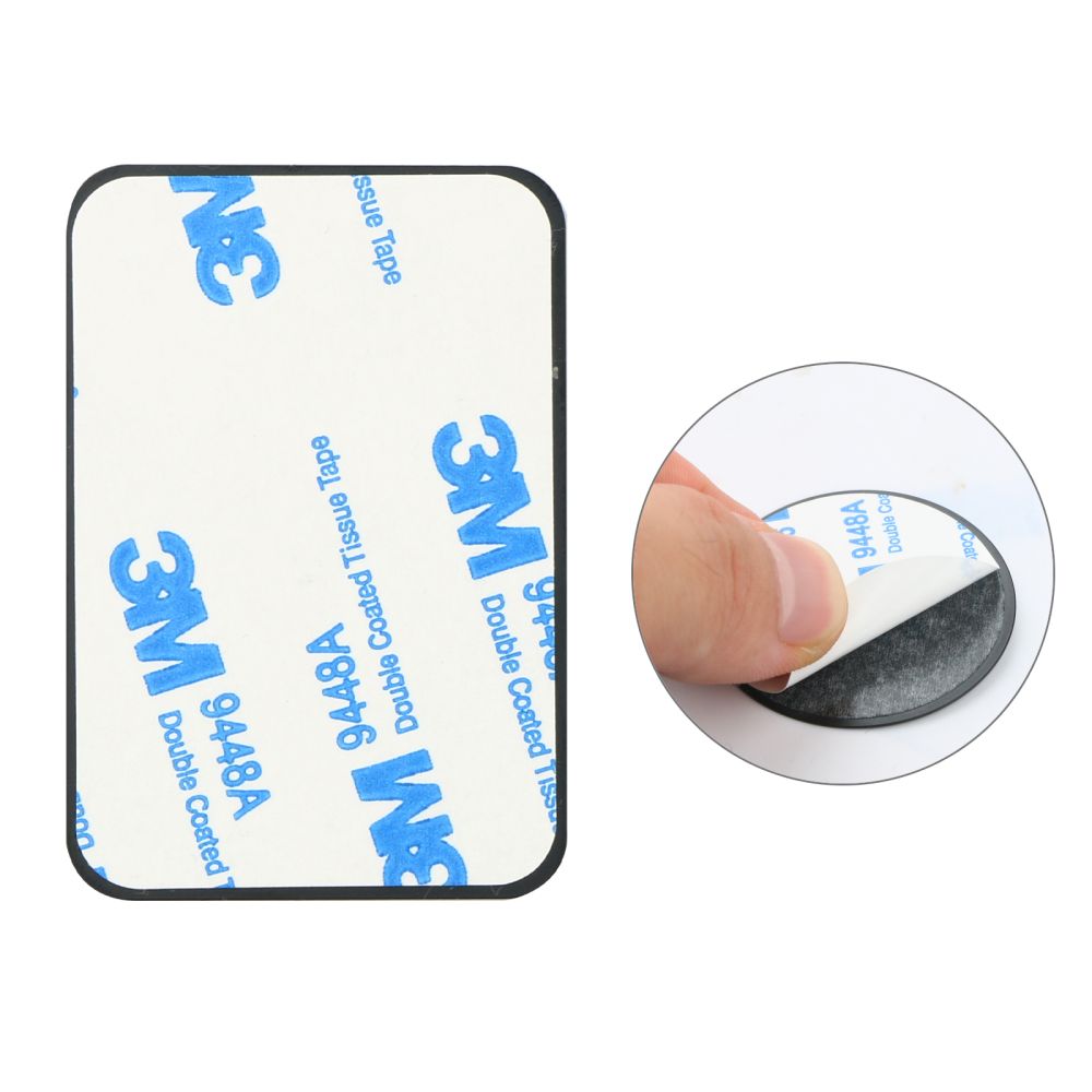 Tech-Protect MetalPlate - Σετ με 4 Μεταλλικές Πλακέτες με Αυτοκόλλητο για Μαγνητικές Βάσεις Αυτοκινήτου - Black