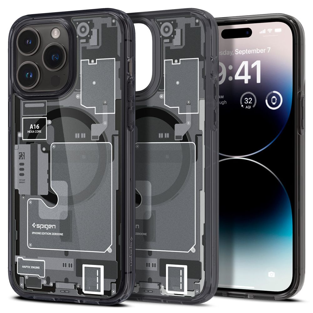 Spigen iPhone 14 Pro Max Ultra Hybrid Mag Σκληρή Θήκη με Πλαίσιο Σιλικόνης Και MagSafe - Zero One