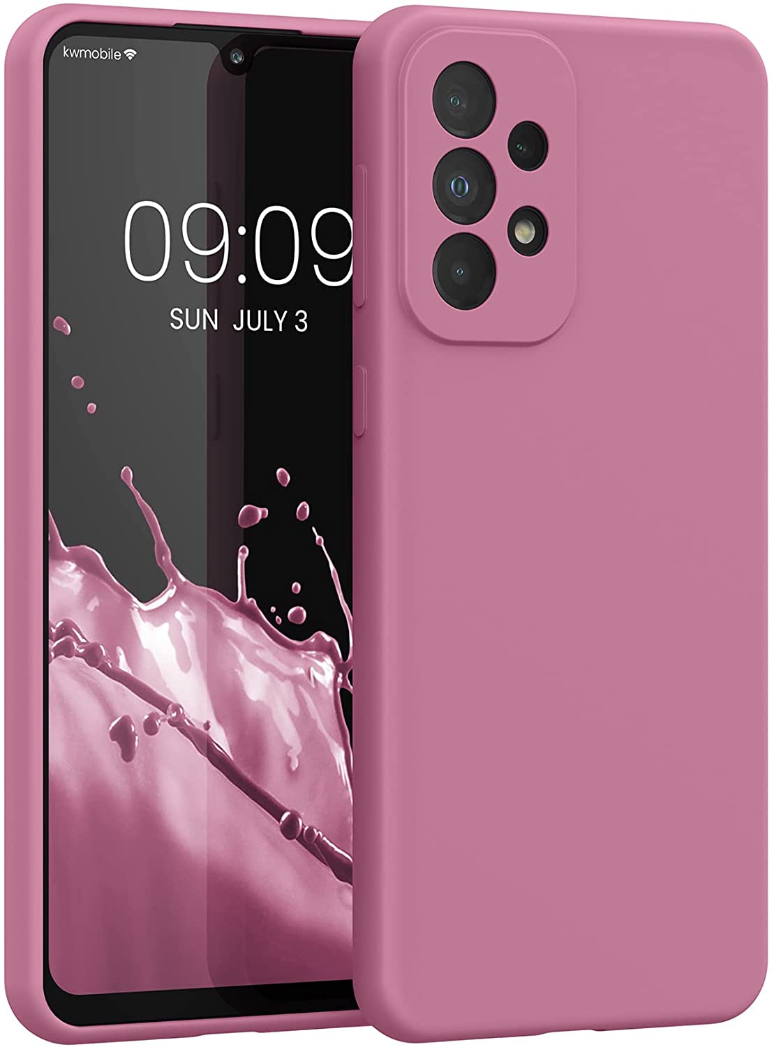 KW Samsung Galaxy A33 5G Θήκη Σιλικόνης Rubberized TPU - Deep Rusty Rose - 57833.167