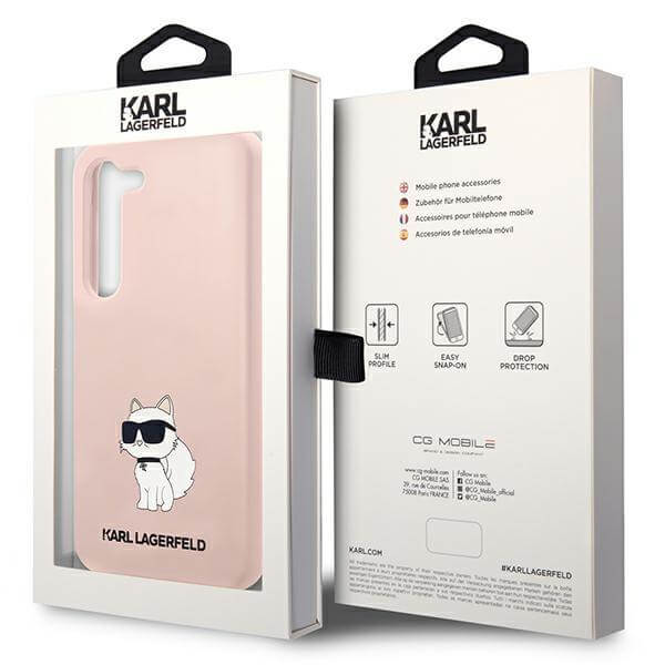 Karl Lagerfeld Samsung Galaxy S23+ Silicone Choupette Body Θήκη Σιλικόνης - Pink - KLHCS23MSNCHBCP
