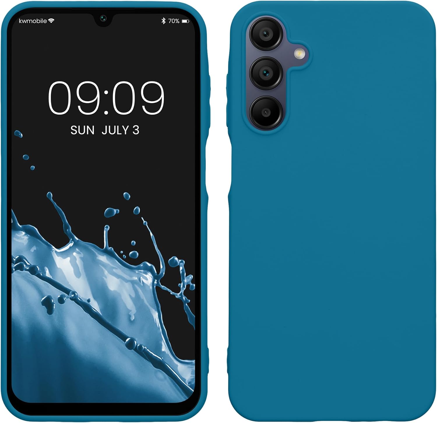 KW Samsung Galaxy A15 4G / A15 5G Λεπτή Θήκη Σιλικόνης TPU - Caribbean Blue