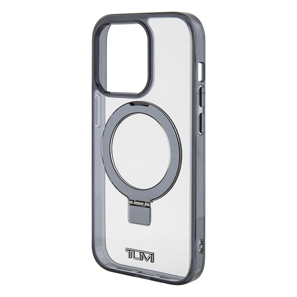 Tumi iPhone 15 Pro Transparent Ring Stand Magsafe Σκληρή Θήκη με Πλαίσιο Σιλικόνης και Stand / MagSafe - White - TUHMP15LSSFC