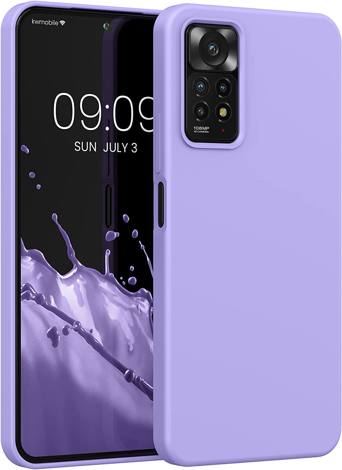 KW Xiaomi Redmi Note 11 Pro / Note 11 Pro 5G Θήκη Σιλικόνης Rubberized TPU - Lavender - 57373.108