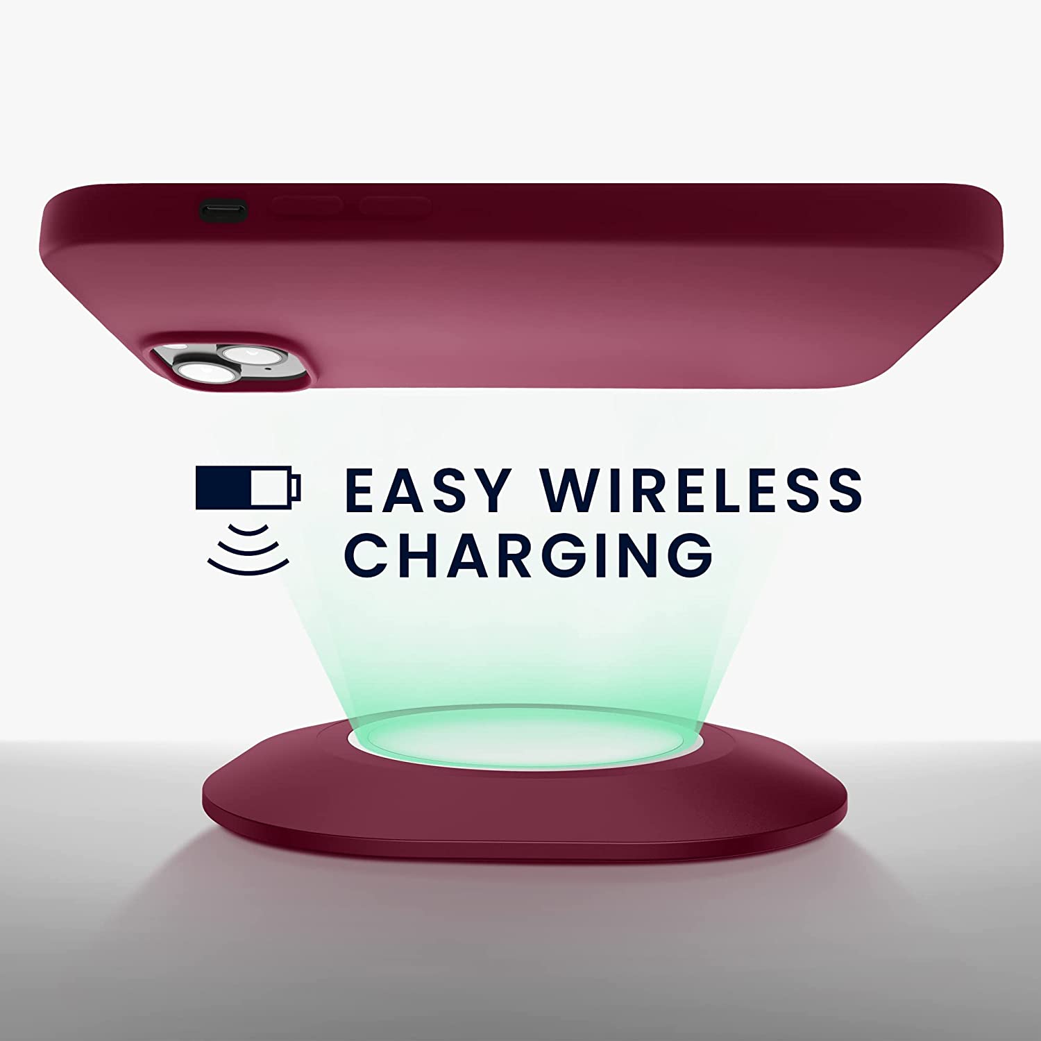 KW iPhone 14 Plus Θήκη Σιλικόνης TPU - Rhubarb Red - 59072.209