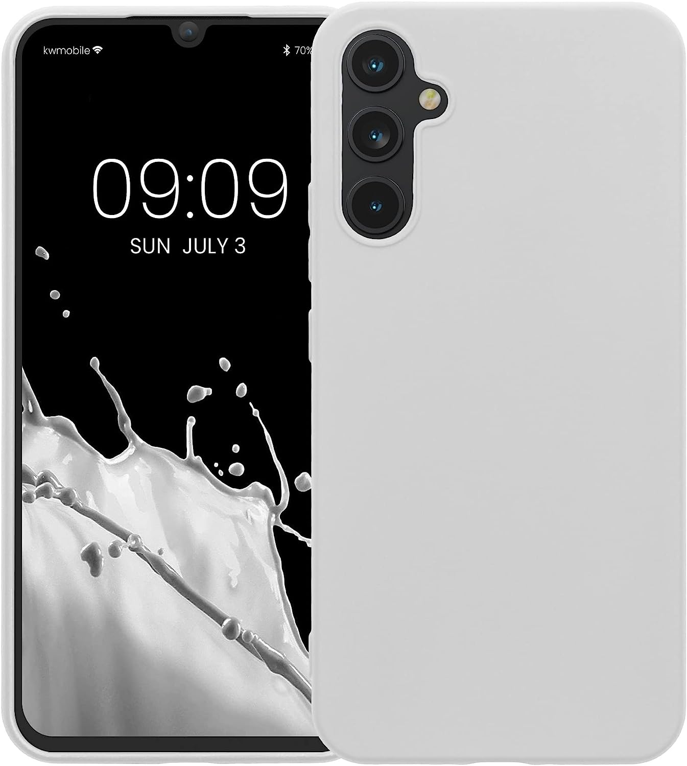 KW Samsung Galaxy A34 5G Θήκη Σιλικόνης TPU - White Matte - 60809.48