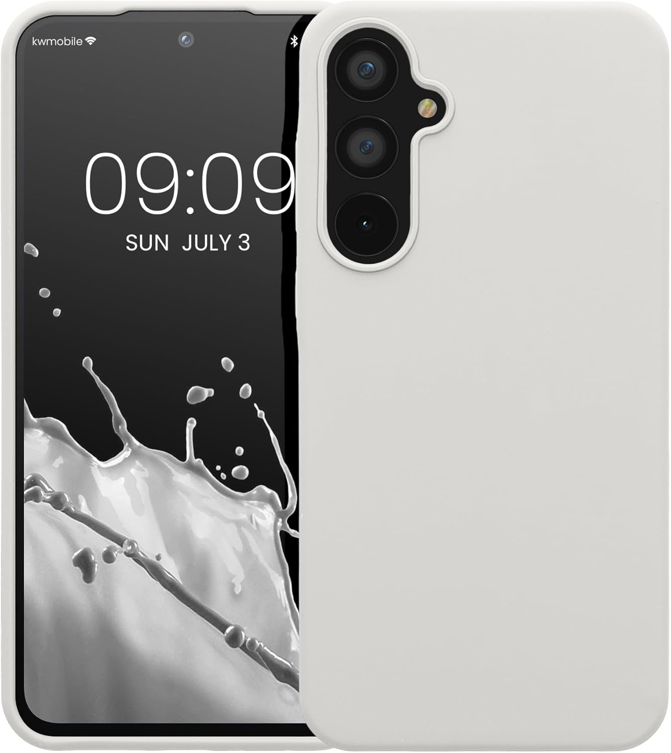 KW Samsung Galaxy A55 5G Θήκη Σιλικόνης Rubberized TPU - White Matte