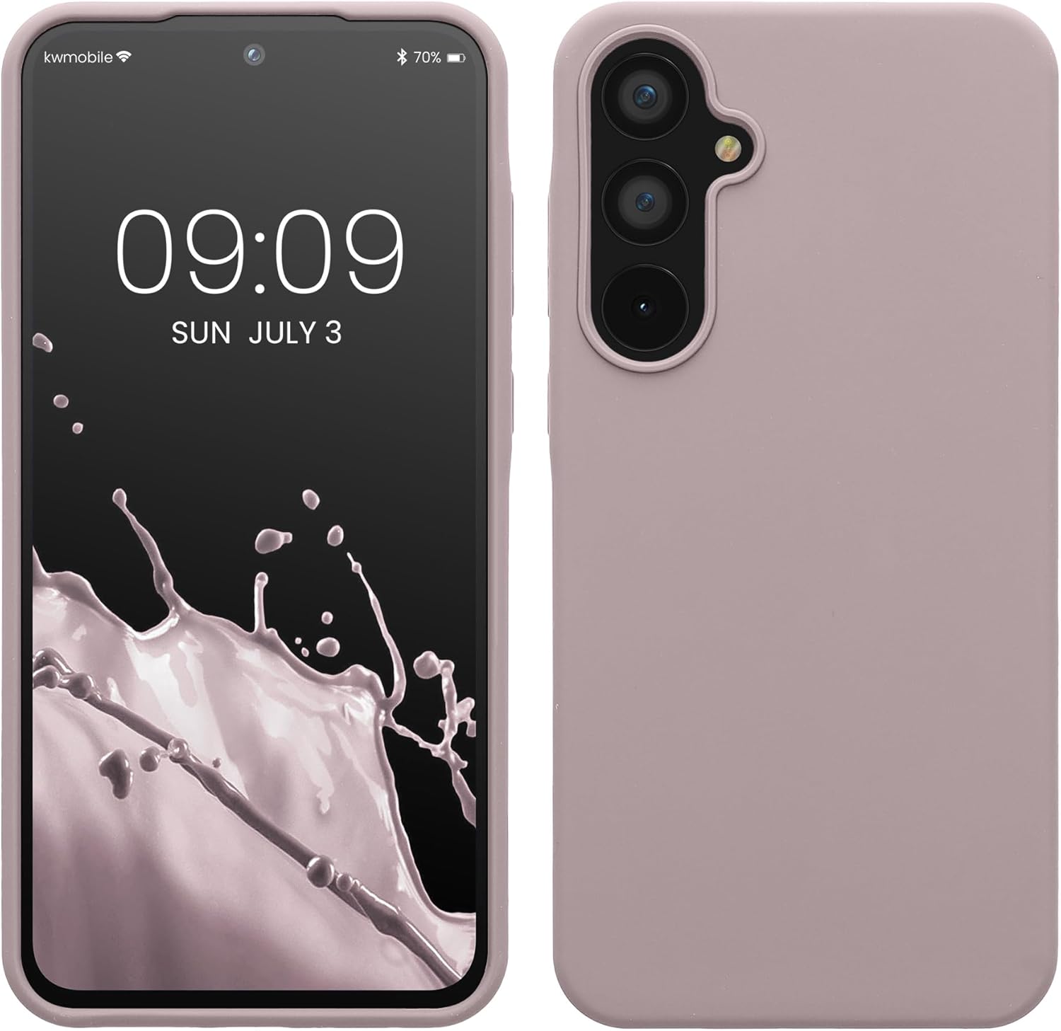 KW Samsung Galaxy A55 5G Θήκη Σιλικόνης Rubberized TPU - Purple Cloud