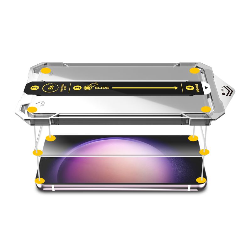 Mobile Origin Samsung Galaxy S24 Screen Guard 9H Αντιχαρακτικό Γυαλί Οθόνης με Κιτ Εγκατάστασης - Clear