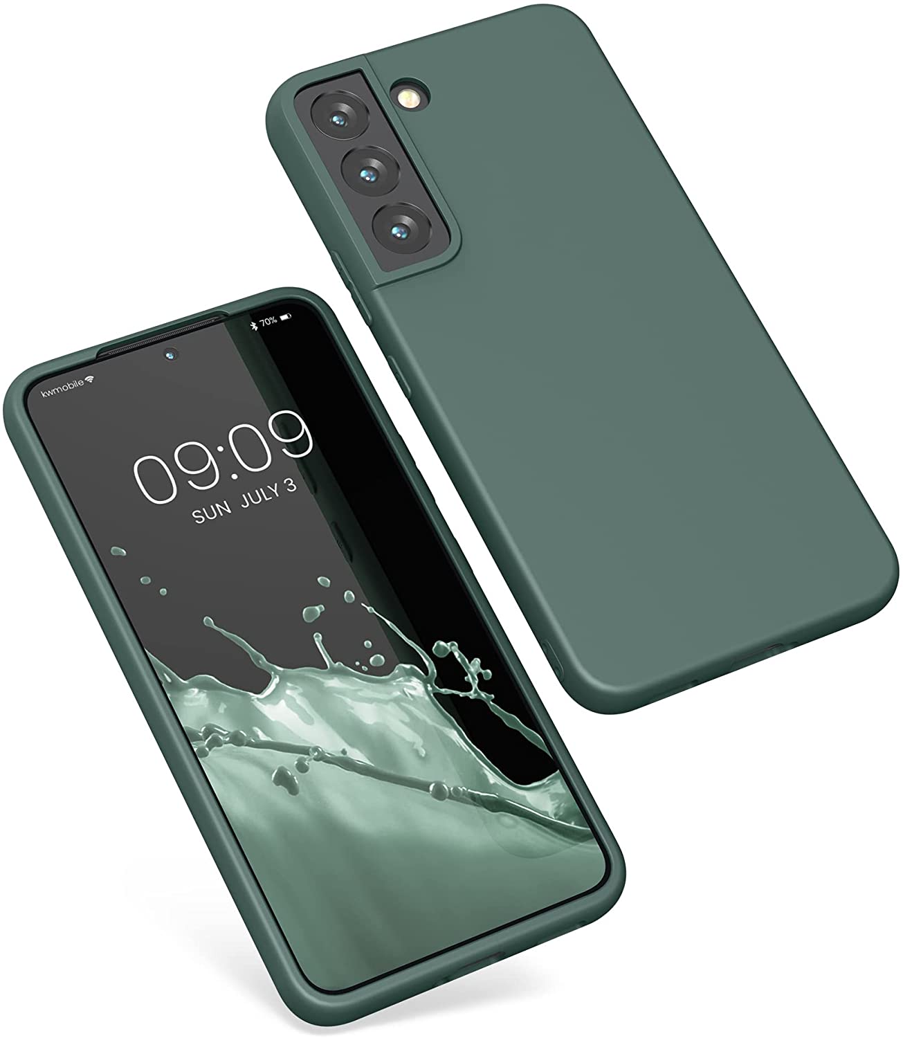 KW Samsung Galaxy S22 Θήκη Σιλικόνης TPU - Blue Green - 56758.171