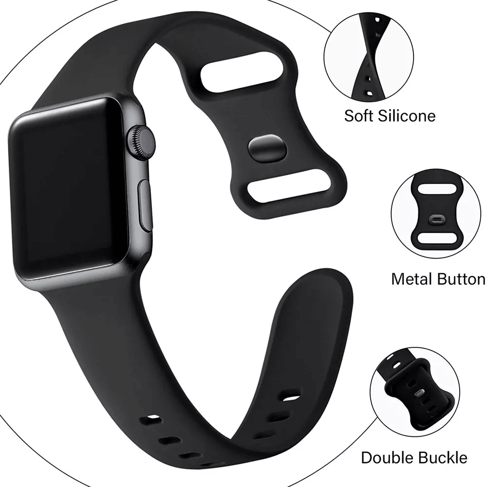 Techsuit W031 Λουράκι Apple Watch 4/5/6/7/8/9/10/11 - SE (1/2/3) - ULTRA (1/2/3) - 44/45/46/49mm Watchband Λαστιχένιο - Grey