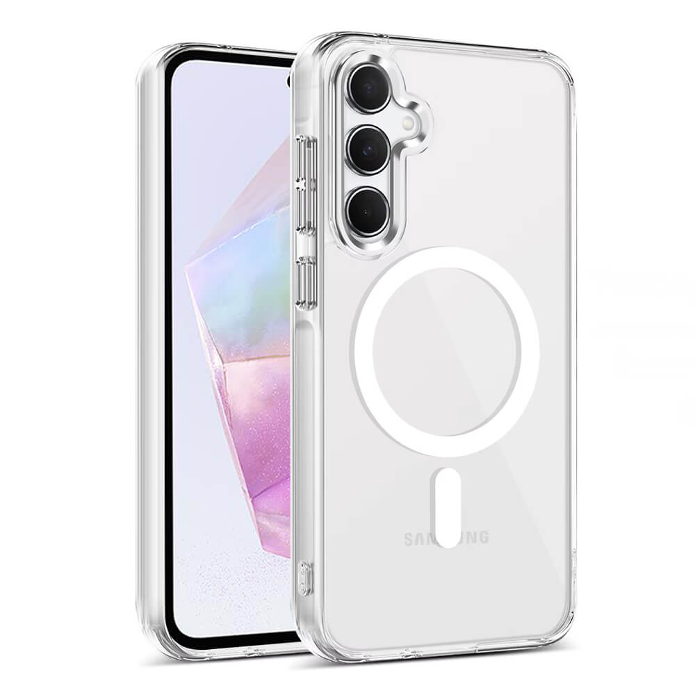 Techsuit Samsung Galaxy A35 5G - MagSafe Pro - Σκληρή Θήκη με Πλαίσιο Σιλικόνης - Διάφανη