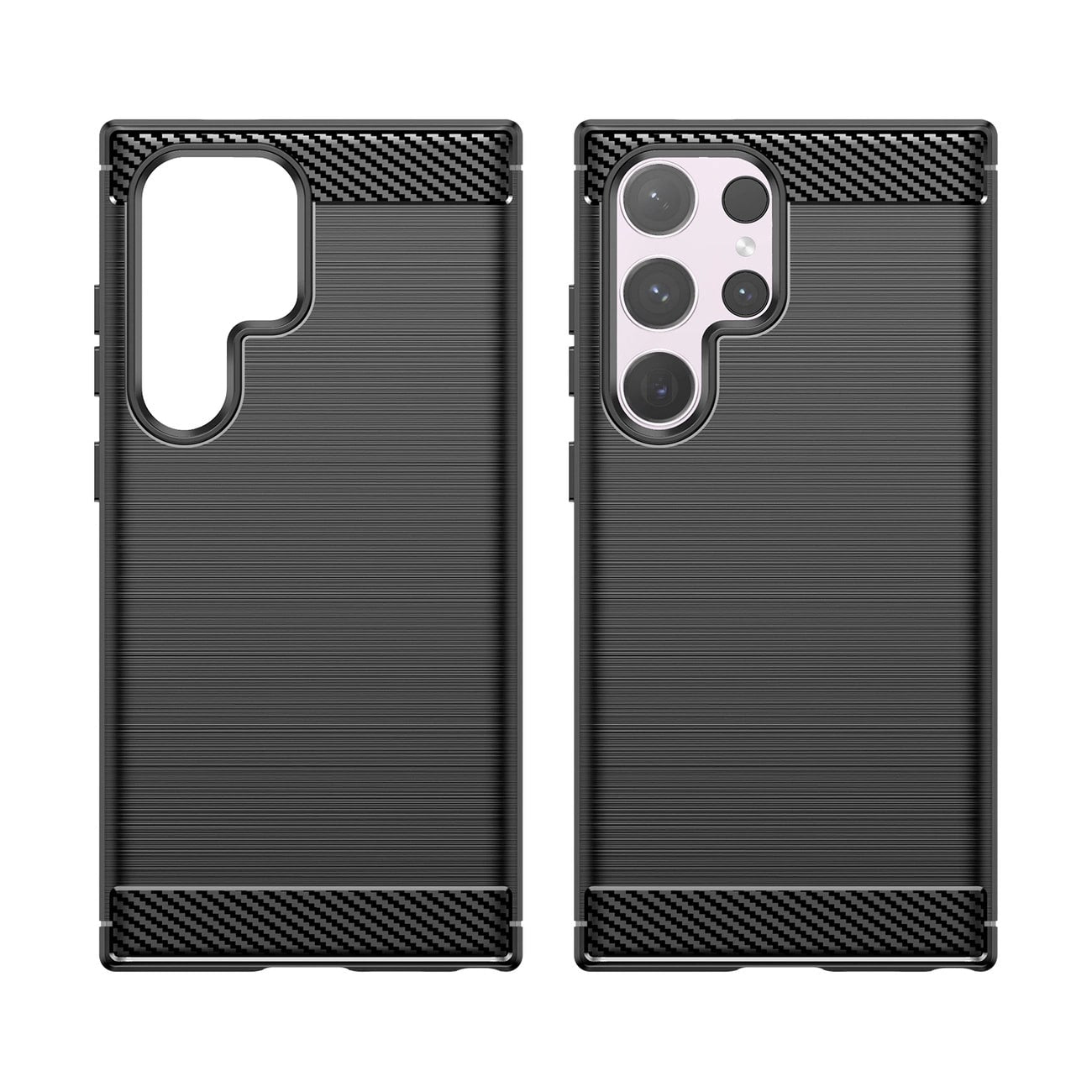 OEM Samsung Galaxy S24 Ultra Θήκη Rugged Carbon TPU - Black