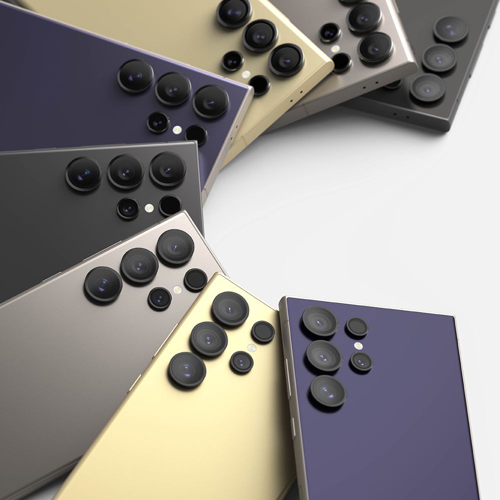 Ringke Samsung Galaxy S24 Ultra Lens Frame Glass Αντιχαρακτικό Γυαλί για την Κάμερα - Black