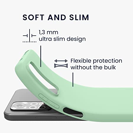 KW Xiaomi Redmi Note 11 / Redmi Note 11S Θήκη Σιλικόνης TPU - Mint Green Matte - 57368.50