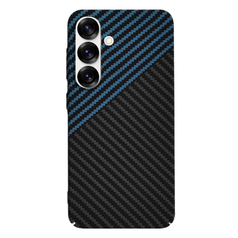 Techsuit Samsung Galaxy S25 Σκληρή Θήκη Carbonite FiberShell - Blue Pulse